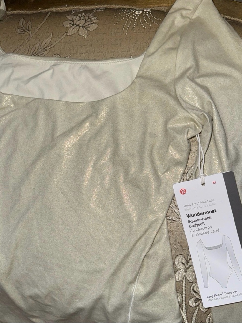 Lululemon Wundermost Square Neck Bodysuit (RETAIL PRICE $98)